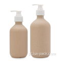 Xampu de gel de chuveiro biodegradável e garrafa de maquiagem